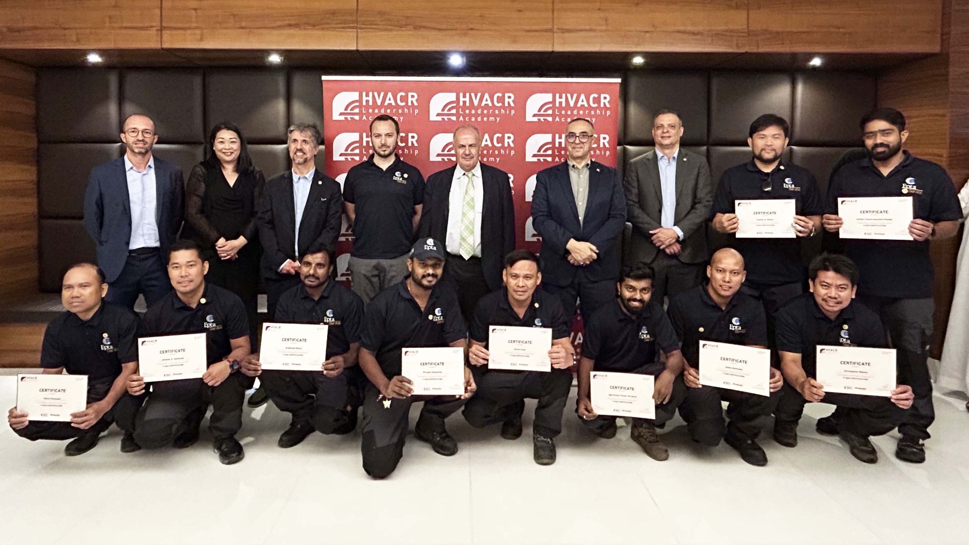 2024 - Eurovent Middle East awards first training certificates for F-Gas Technicians