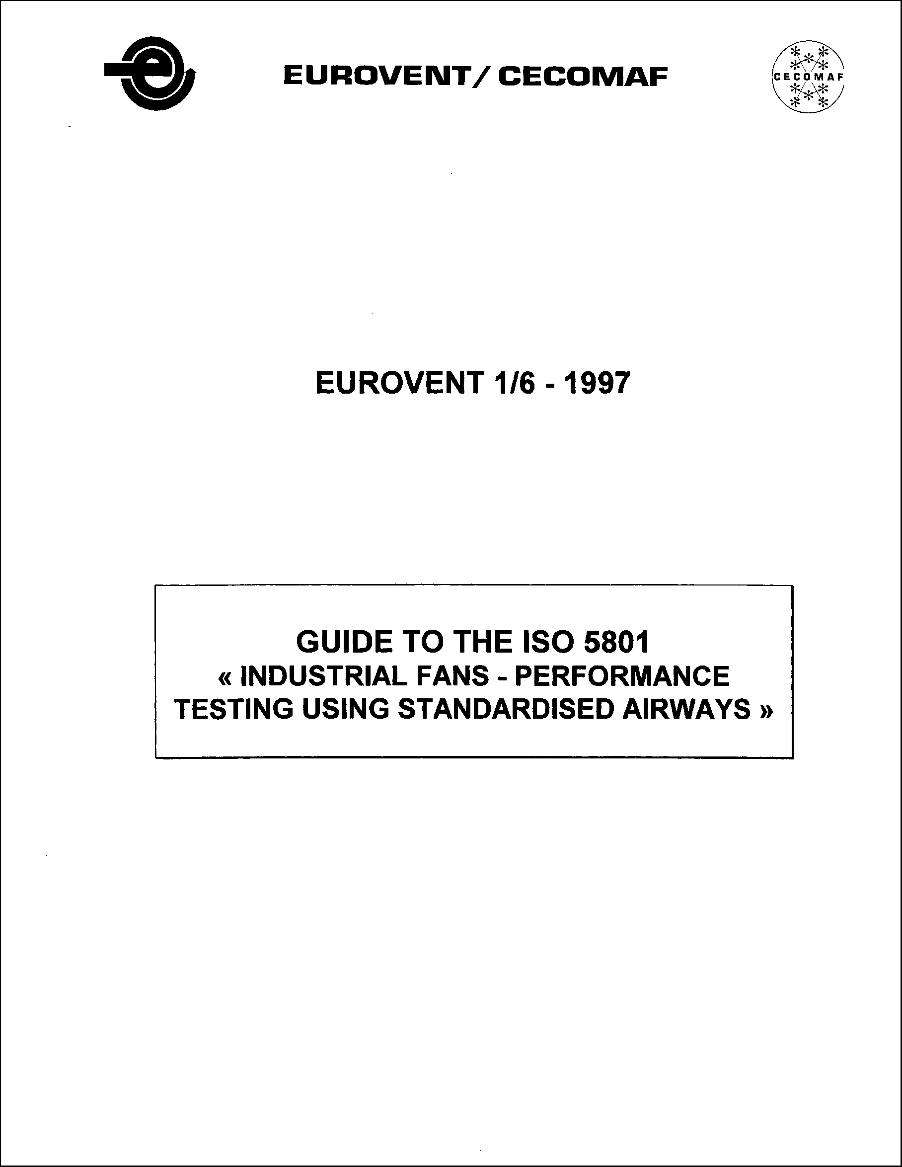 1997 - Guide to the ISO 5801